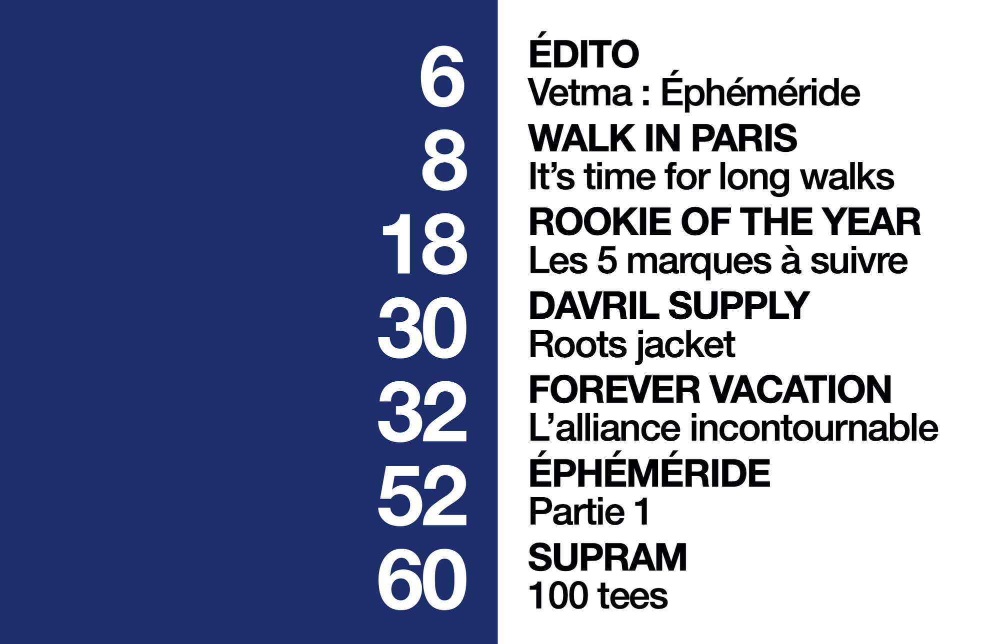 PACK MAGAZINE VETMA : ÉPHÉMÉRIDE PT1 & 2